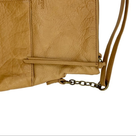 Anthropologie Margot Tan Brown Pebbled Leather Purse Women’s - Picture 12 of 14